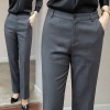 Professional suit pants, women's work pants, black formal pants, women's dress pants, high-end drape thin straight long pants for work Application Scenario